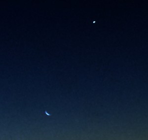 Moon and Venus at Dawn