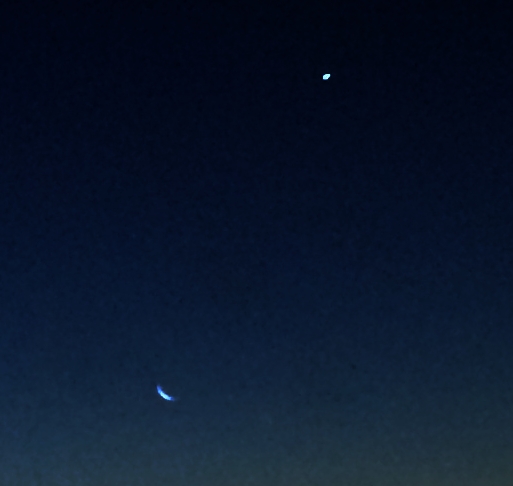 Moon and Venus at Dawn