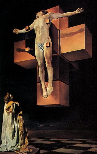 Salvador Dali, Corpus Hypercubus, 1954