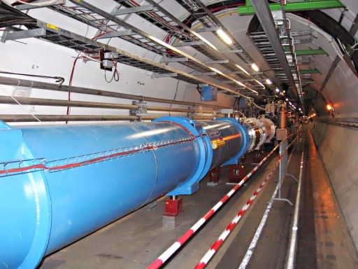 "CERN LHC Tunnel1" by Julian Herzog (Website) - Own work. Licensed under CC BY-SA 3.0