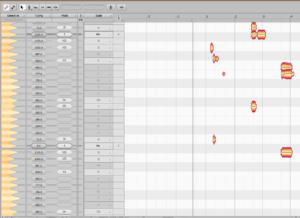 Melodyne pitch set analysis of this piece